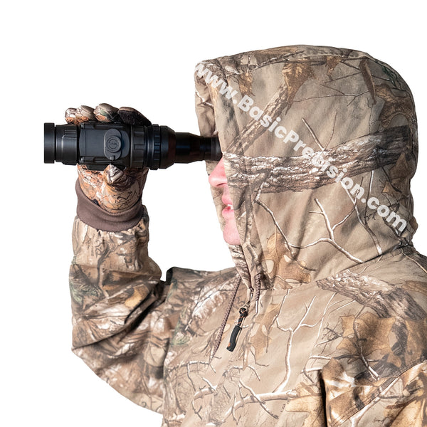 Load image into Gallery viewer, Bering Optics Thermal Clip-On Attachment Shown Being Used As A Handheld After Conversion To A Thermal Monocular With 2.0x Detachable Eyepiece