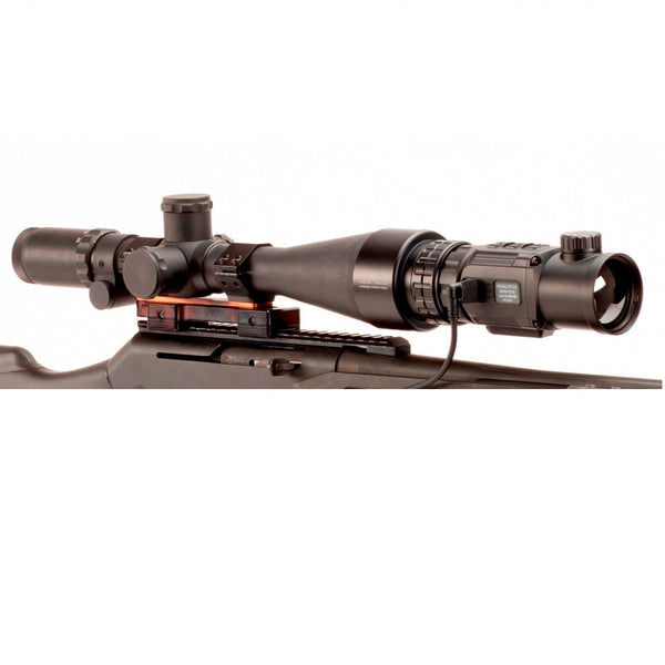 Load image into Gallery viewer, SUPER YOTER-C Thermal Clip-On with 50mm lens and 640x480 px.12 μm pitch VOx core installed on Picatinny Mount