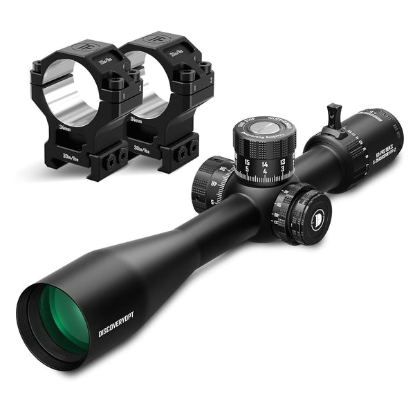 Load image into Gallery viewer, Discovery Optics ED-PRS GEN-II 5-25X56 Riflescope With Extra Low Dispercion Premium 34 mm Picatinny Mount Rings