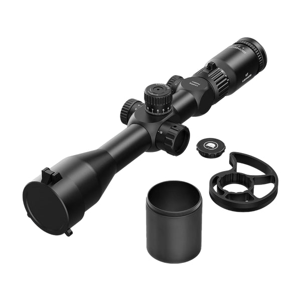 Load image into Gallery viewer, DiscoveryOpt HT 4-16X44 SFIR First Focal Plane Hunting Riflescope With Illuminated Reticle, HT (High Transmittance) Multicoated Glass, Aircraft-Grade Aluminum One-Piece 30mm Tube And Premium Turrets