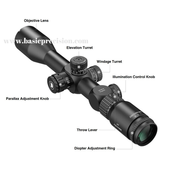 Load image into Gallery viewer, Discovery Optics HT 4-16X44 SFIR First Focal Plane Hunting Riflescope With Illuminated Reticle, HT (High Transmittance) Multicoated Glass, Aircraft-Grade Aluminum One-Piece 30mm Tube And Premium Turrets