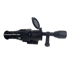 Bering Optics Hogster Charge Digital Night Vision Sight With External Picatinny-Mountable Rechargeable Battery Pack For Day And Night Hunting Shown With Included IR Flashlight