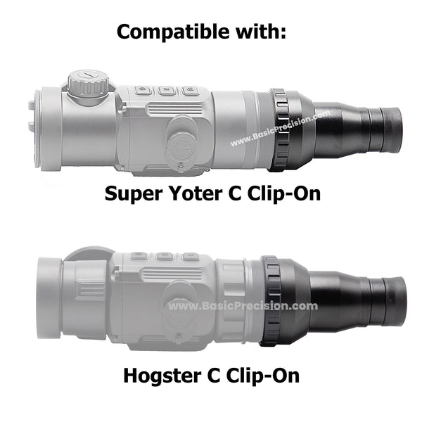 Load image into Gallery viewer, Bering Optics 2.0x Detachable Eyepiece To Convert Hogster-C And Super Yoter-C Thermal Clip-On Units To Thermal Monocular Shown On Both Clip-On Attachments
