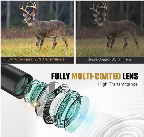 Load image into Gallery viewer, HD Glass Lenses of Discovery Optics HD Series Riflescopes Is Compared To Regular Glass