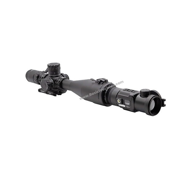 Load image into Gallery viewer, SUPER YOTER-C Thermal Clip-On Unit with 50mm lens and 640x480 pxl. resolution by Bering Optics installed on A Daytime Scope Using Through-Lever Adaptor