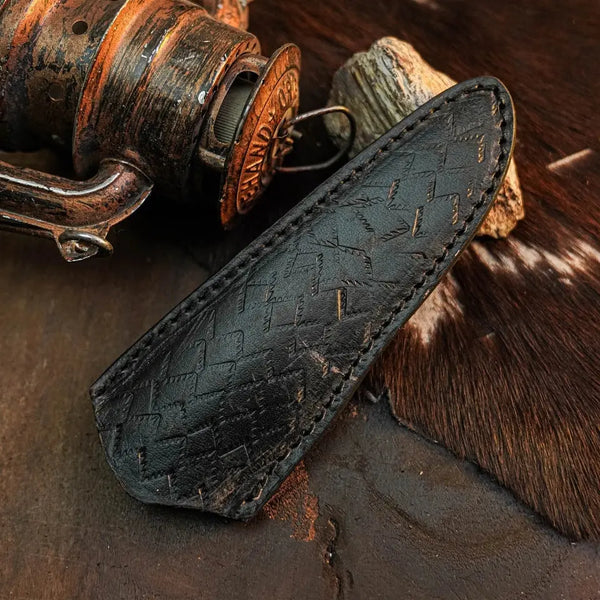 Load image into Gallery viewer, 8.3" Handmade Damascus Hunting Knife – Full Tang Micarta Handle