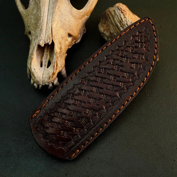 Load image into Gallery viewer, 8.7" Handmade Bushcraft Knife – Stainless Steel Full Tang Wood Handle