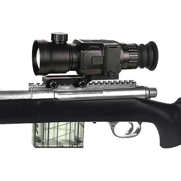 Load image into Gallery viewer, Bering Optics Hogster ZAP Thermal Scope For Medium-Range Night Hunting Shown On A Bolt-Action Rifle