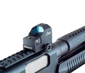 Bering Optics Rubicon Pro red-dot sight mounted on a rifle or a shotgun
