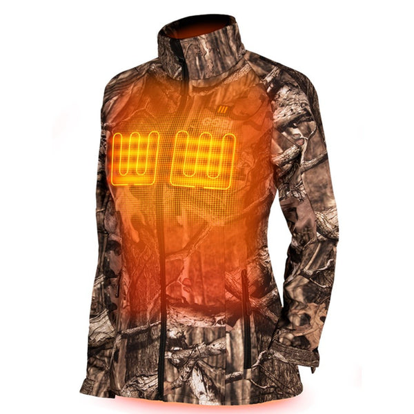 Load image into Gallery viewer, Sahara Women's Heated Hunting Jacket - Mossy Oak Camo