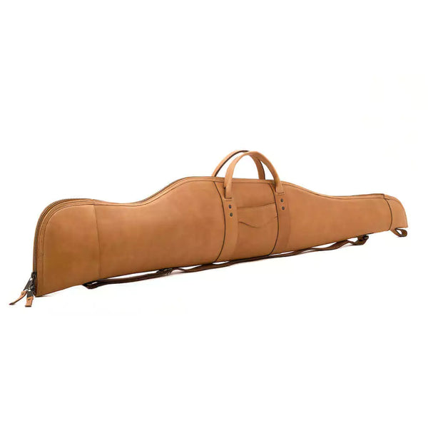 Load image into Gallery viewer, Premium Leather Scoped Hunting Rifle Case - Saddle Color