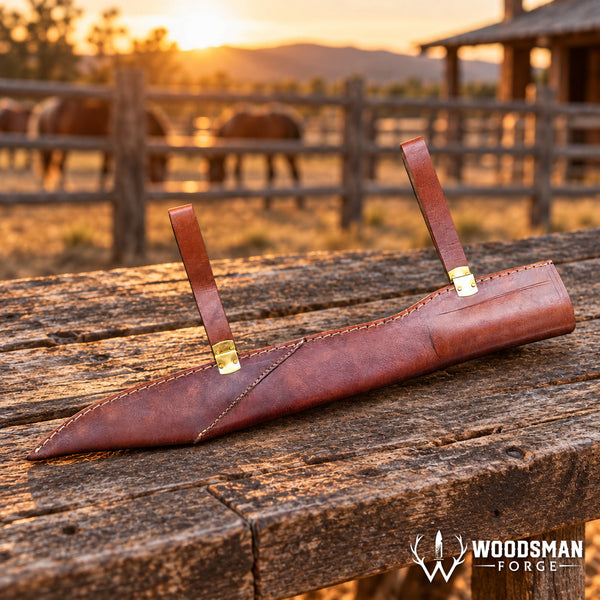 Load image into Gallery viewer, Oakbone Ridgeguard™ Norse Seax Knife – 1040 Carbon Steel, Walnut & Natural Bone