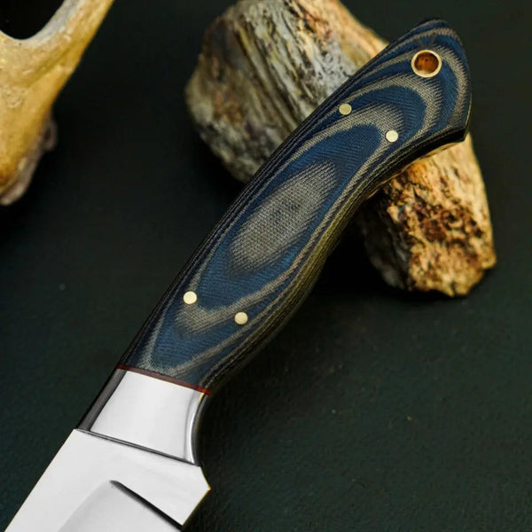 Load image into Gallery viewer, Cedar Ridge Stainless Steel Hunting Knife – Full Tang Micarta Handle