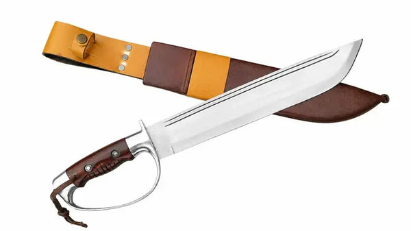 Load image into Gallery viewer, 18-Inch D2 Steel D-Guard Bowie Knife with Rosewood Handle
