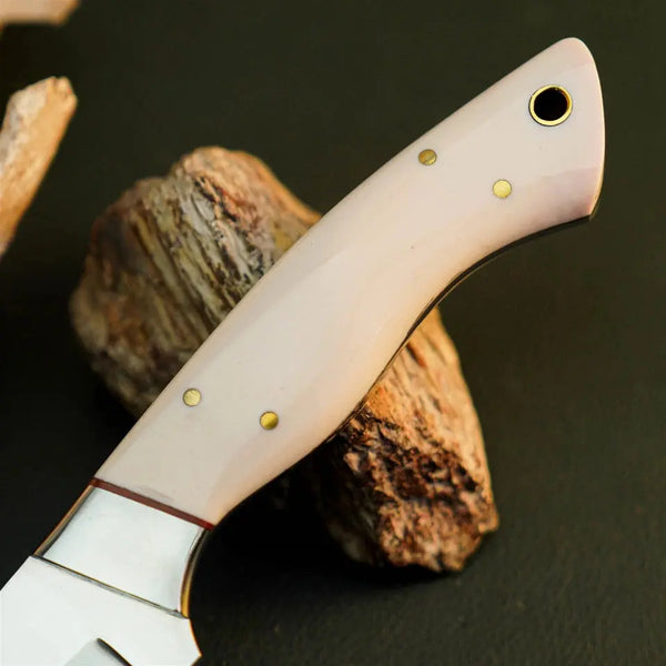 Load image into Gallery viewer, 8.7" Handmade Stainless Steel Bushcraft Knife – Full Tang Resin Handle & Sheath