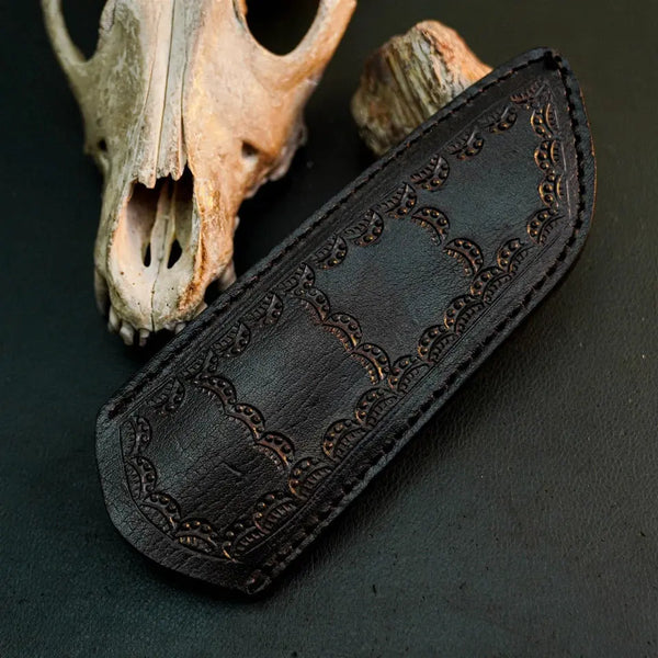 Load image into Gallery viewer, 8.9" Handmade Stainless Steel Hunting Knife – Full Tang Wood Handle & Sheath