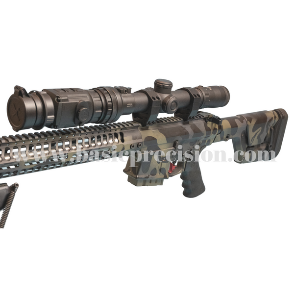 Load image into Gallery viewer, Bering Optics Hogster-C Thermal Clip On Installed on a Throw Lever Adapter