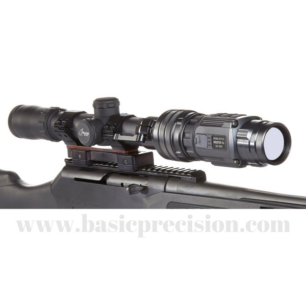 Load image into Gallery viewer, Bering Optics Hogster-C Thermal Clip On Installed on a Throw Lever Adapter