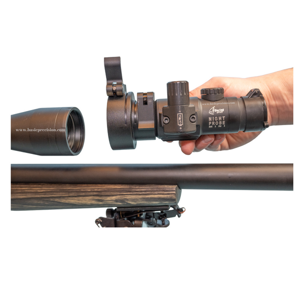Load image into Gallery viewer, Bering Optics Night Probe Mini Night Vision Clip-On Attachments For Night Hunting Converts Your Daytime Rifle Scope To A Night Vision Sight