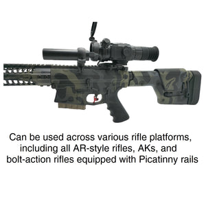 Bering Optics Hogster Thermal Scope and External Picatinny Battery Pack on AR-platform Night Hunting Rifle