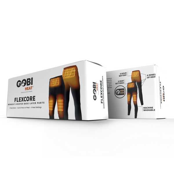 Load image into Gallery viewer, FlexCore Women’s Heated Base Layer Pants – Gobi Heat® - Dual Control
