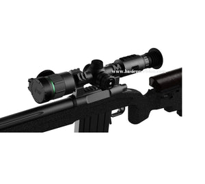 Bering Optics Hogster BOAR Thermal Scope Shown On A Bolt-Action Rifle 