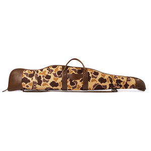 Camouflage-patterned scoped rifle case on a white background - Right Side