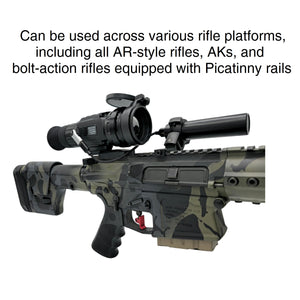 Bering Optics Thermal Rifle Scope with External Picatinny-Mountable Rechargeable Powerbank For Whole Night Hunting