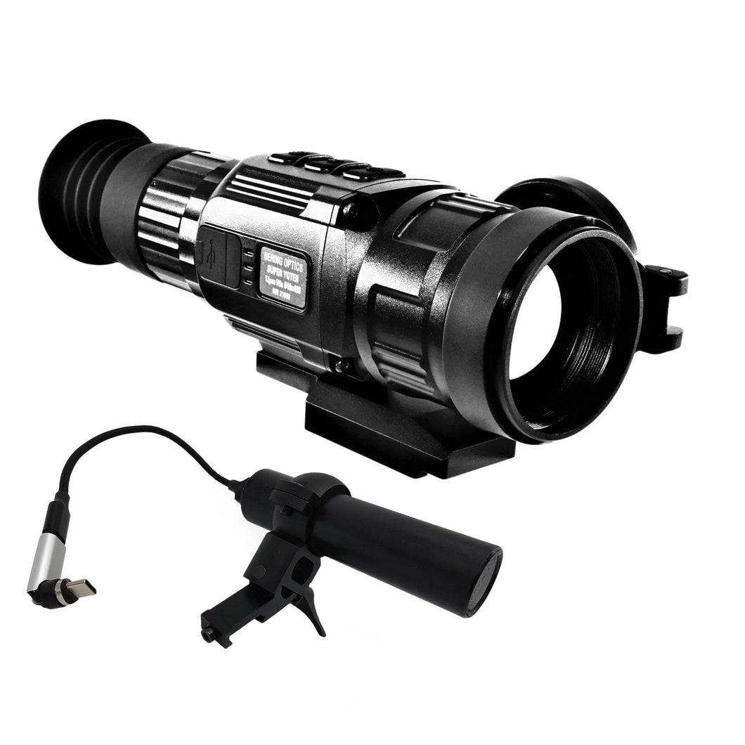 Bering Optics Super Yoter R Thermal Scope with Picatinny Mountable Rechargeable Battery Pack with Safety Magnetic Disconnector and USB Cables