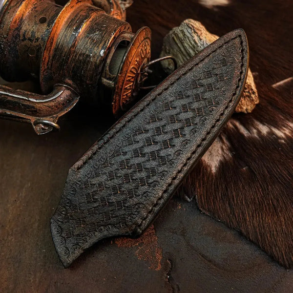 Load image into Gallery viewer, 8.3" Handmade Damascus Hunting Knife – Full Tang Resin Handle
