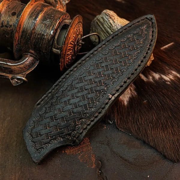 Load image into Gallery viewer, 8.8" Handmade Damascus EDC Hunting Knife – Full Tang Resin Handle
