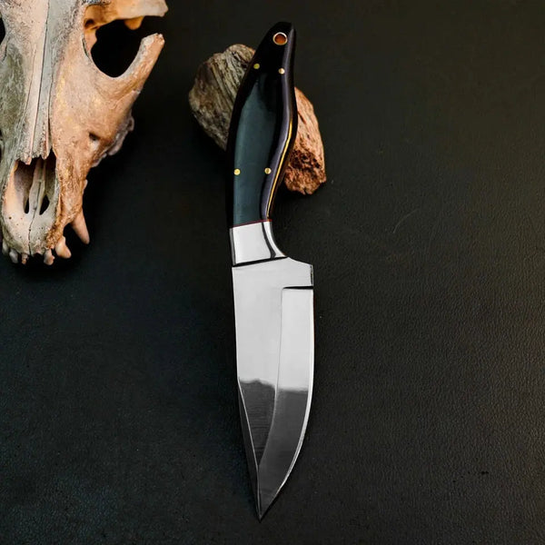 Load image into Gallery viewer, 8.6" Handmade Drop Point Skinner Knife – Full Tang Resin Handle
