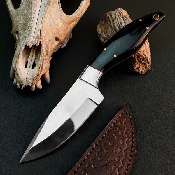 Load image into Gallery viewer, 8.6" Handmade Drop Point Skinner Knife – Full Tang Resin Handle
