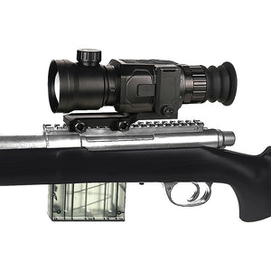 Bering Optics Hogster ZAP Thermal Scope For Medium-Range Night Hunting Shown On A Bolt-Action Rifle