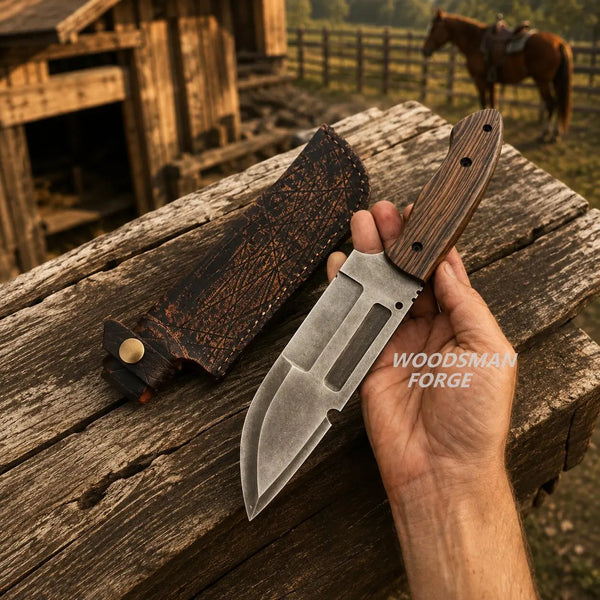 Load image into Gallery viewer, Blackthorn D2 Bowie Knife – Handmade D2 Steel Bowie Knife with Wenge Wood Handle
