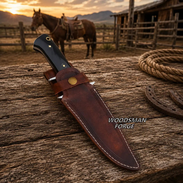 Load image into Gallery viewer, Grimward D2 Micarta Bowie Knife – 13" Full Tang
