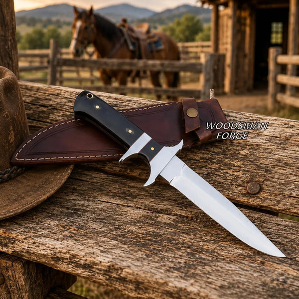 Load image into Gallery viewer, Grimward D2 Micarta Bowie Knife – 13" Full Tang
