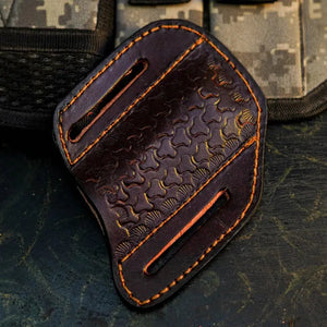 Damascus Hunting Pocket Knife with Camel Bone, Wenge & Resin Handle