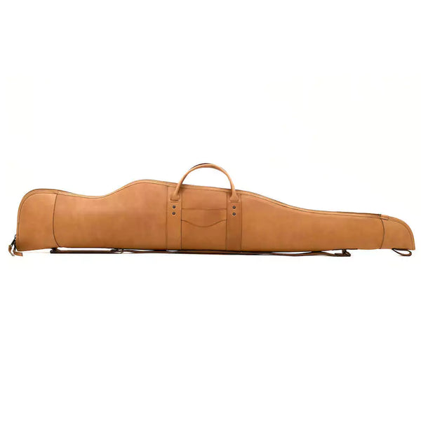 Load image into Gallery viewer, Premium Leather Scoped Hunting Rifle Case - Saddle Color - Right 

