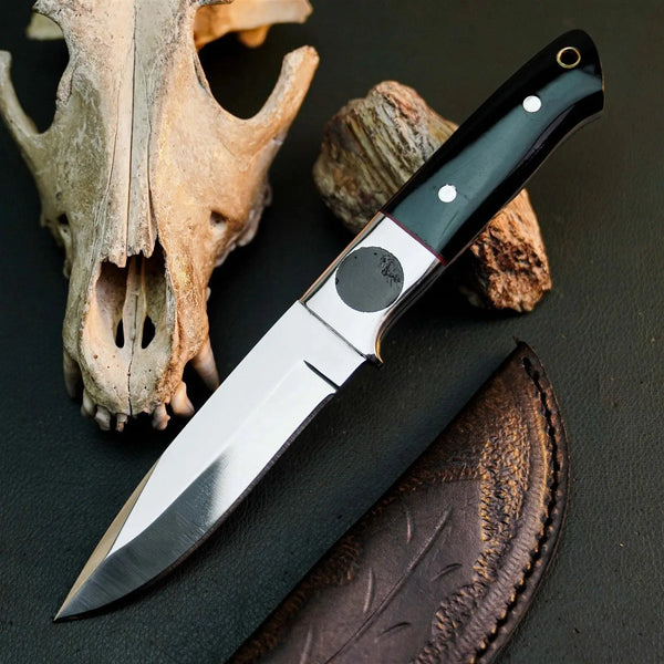 Load image into Gallery viewer, 8.7" Handmade Hunting Knife – Full Tang Stainless Steel Resin Handle
