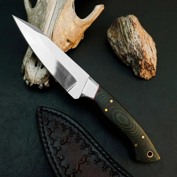 Load image into Gallery viewer, Blackridge D2 Skinner Knife – Full Tang Micarta Hunting Knife
