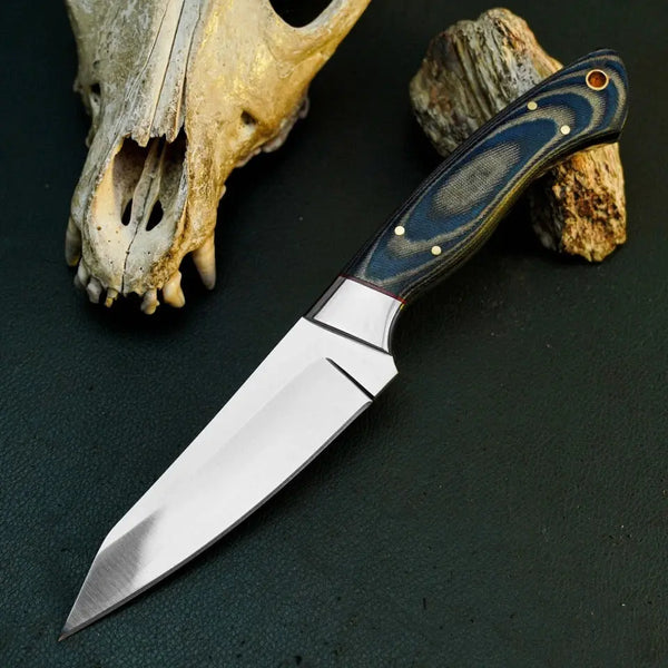 Load image into Gallery viewer, Cedar Ridge Stainless Steel Hunting Knife – Full Tang Micarta Handle
