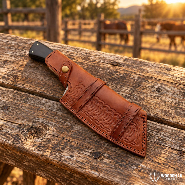 Load image into Gallery viewer, Stormdrop Forgeveil™ 352-Layer Raindrop Damascus Cleaver Knife – Micarta Handle
