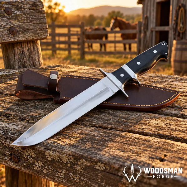 Load image into Gallery viewer, Frontiermark Pioneer Bowie Knife – High Carbon Stainless Steel &amp; Micarta
