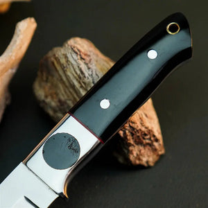 8.7" Handmade Hunting Knife – Full Tang Stainless Steel Resin Handle