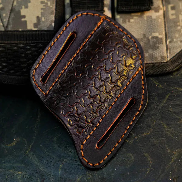 Load image into Gallery viewer, Damascus San Mai Hunting Knife with Wood &amp; Resin Handle
