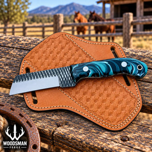 Rangestone Rasp Steel Cowboy Bull Cutter Knife – Resin Handle