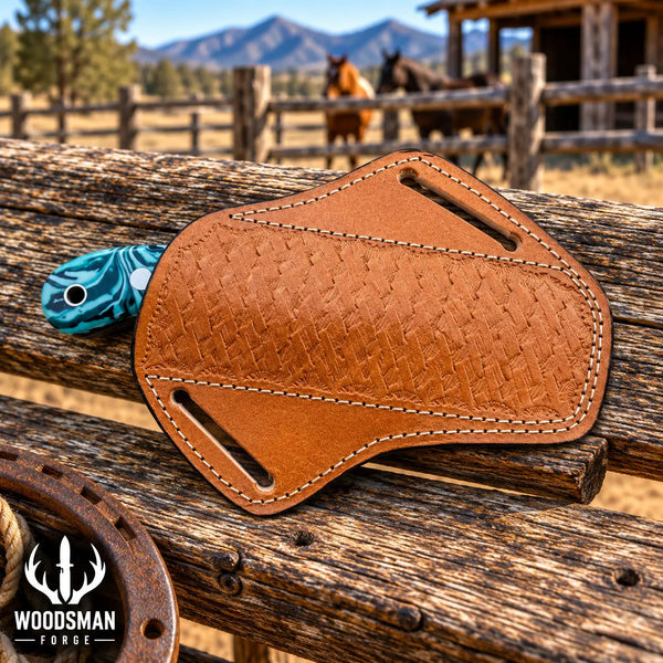Load image into Gallery viewer, Rangestone Rasp Steel Cowboy Bull Cutter Knife – Resin Handle
