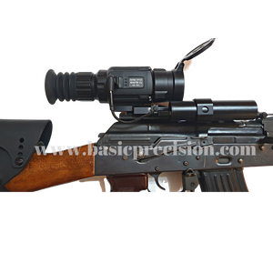 Bering Optics Hogster Thermal Weapon Sight With Remote Battery Pack on AK-platform Night Hunting Rifle