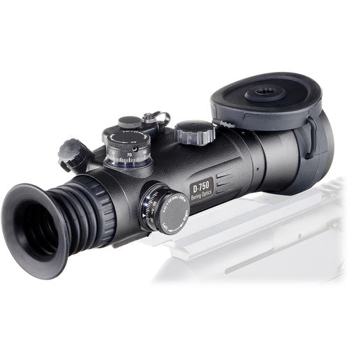 Load image into Gallery viewer, Side View of Bering Optics D-750 Elite Night Vision Sight On A Rifle. This NV Scope Is Suitable for Night Hunting, Nighttime Law Enforcement Operations, Tactical Engagements And Other Military Applications
